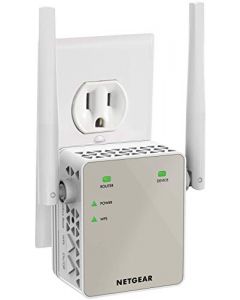 NETGEAR WiFi Range Extender EX6120 - Coverage up to 1200 sq.ft. and 20 devices with AC1200 Dual Band Wireless Signal Booster & Repeater (up to 1200Mbps speed) and Compact Wall Plug Design EX6120-100NAS