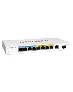 NETGEAR 10-Port Gigabit Ethernet Smart Managed Pro Ultra60 PoE Switch (GS110TUP) - with 4 x PoE+ and 4 x PoE++ @ 240W 2 x 1G Uplinks Desktop/Wall/Rackmount and ProSAFE Lifetime Protection GS110TUP-100NAS