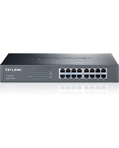 TP-Link 16-Port Gigabit Ethernet Unmanaged Switch | Plug and Play | Metal | Desktop/Rackmount | Fanless | Limited Lifetime (TL-SG1016D) TL-SG1016D