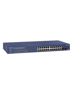 NETGEAR 24-Port Gigabit Ethernet Smart Managed Pro PoE Switch (GS724TP) - with 24 x PoE+ @ 190W 2 x 1G SFP Desktop/Rackmount and ProSAFE Limited Lifetime Protection GS724TP-200NAS