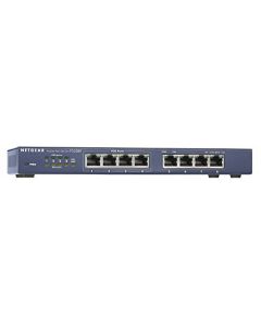 NETGEAR 8-Port Fast Ethernet 10/100 Unmanaged PoE Switch (FS108PNA) - with 4 x PoE @ 53W Desktop and ProSAFE Limited Lifetime Protection FS108PNA