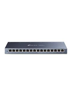 TP-Link 16 Port Gigabit Ethernet Network Switch | Desktop/ Wall-Mount | Lifetime Protection | Fanless | Sturdy Metal w/ Shielded Ports | Traffic Optimization | Unmanaged (TL-SG116) TL-SG116