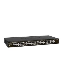 NETGEAR 48-Port Gigabit Ethernet Unmanaged Switch (GS348) - Desktop/Rackmount Fanless Housing for Quiet Operation GS348-100NAS