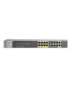 NETGEAR 16-Port Gigabit Ethernet Smart Managed Pro PoE Switch (GS516TP) - with 8 x PoE @ 76W and 2xPD ports Desktop/Rackmount and ProSAFE Lifetime Protection GS516TP-100NAS