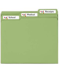 Avery File Folder Labels with Permanent Adhesive 750 White Labels -- Great for Home Organization (8366) 8366