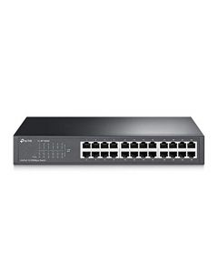 TP-Link 24-Port Fast Ethernet Unmanaged Switch | Plug and Play | Desktop/Rackmount | Metal | Fanless | Limited Lifetime (TL-SF1024D) TL-SF1024D