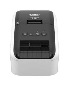 Brother QL-800 High-Speed Professional Label Printer Lightning Quick Printing Plug & Label Feature Brother Genuine DK Pre-Sized Labels Multi-System Compatible – Black & Red Printing Available QL800