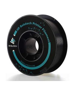3D Solutech Real Black 3D Printer Premium PLA Filament 1.75MM Filament Dimensional Accuracy +/- 0.03 mm 2.2 LBS (1.0KG) PREPLABLACK