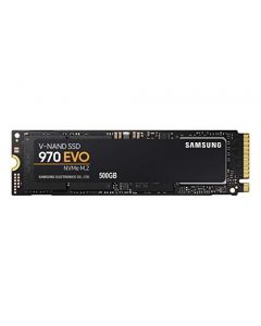 Samsung  (MZ-V7E500BW) 970 EVO SSD 500GB - M.2 NVMe Interface Internal Solid State Drive with V-NAND Technology Black/Red MZ-V7E500BW