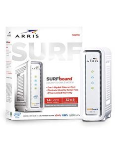 ARRIS SURFboard SB6190 DOCSIS 3.0 Cable Modem Approved for Cox Spectrum Xfinity & others (White) SB6190