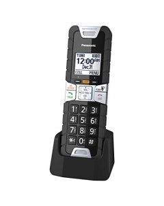 Panasonic Rugged Cordless Phone Handset Accessory Compatible with TGF54x/ TGF57x/ TGD53x/ TGD56x/ TGD51x/ TGF24x Series - KX-TGTA61B (Black) KX-TGTA61B