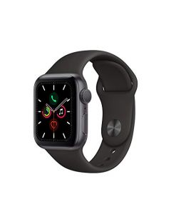 Apple Watch Series 5 (GPS 40mm) - Space Gray Aluminum Case with Black Sport Band MWV82LL/A