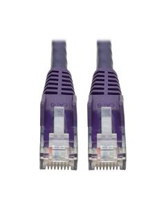 Tripp Lite 15ft Cat6 Gigabit Ethernet Snagless Molded Patch Cable UTP Purple RJ45 M/M 15'   (N201-015-PU) N201-015-PU