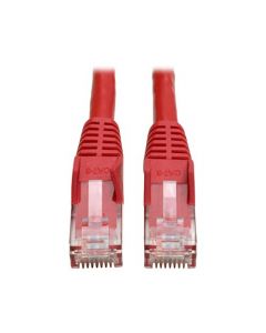 Tripp Lite Cat6 Gigabit Snagless Molded Patch Cable (RJ45 M/M) - Red 1-ft.(N201-001-RD) N201-001-RD