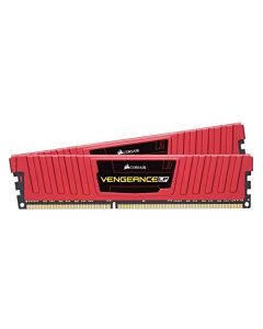 Corsair Vengeance LPX 8GB (2x4GB) DDR4 DRAM 2400MHz (PC4 19200) C16 Memory Kit - Red CMK8GX4M2A2400C16R