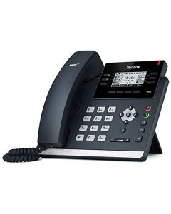 Yealink SIP-T42S IP Phone 12 Lines. 2.7-Inch Graphical Display. Dual-Port Gigabit Ethernet 802.3af PoE Power Adapter Not Included SIP-T42S