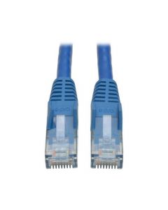 Tripp Lite N201-050-BL Cat6 Gigabit Blue Snagless Molded Patch Cable RJ45M/M - 50 feet N201-050-BL