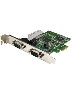 StarTech.com 2-Port PCI Express Serial Card with 16C1050 UART - RS232 Low Profile Serial Card - PCI Serial Card (PEX2S1050) PEX2S1050