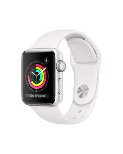 Apple Watch Series 3 (GPS 38mm) - Silver Aluminum Case with White Sport Band MTEY2LL/A