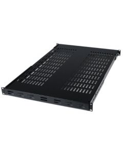 StarTech.com 1U Adjustable Vented Server Rack Mount Shelf - 175lbs - 19.5 to 38in Deep Universal Tray for 19" AV/ Network Equipment Rack (ADJSHELF) ADJSHELF