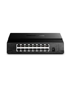 TP-Link 16 Port 10/100Mbps Fast Ethernet Switch | Desktop or Wall-Mounting | Plastic Case Ethernet Splitter | Unshielded Network Switch | Plug and Play | Fanless Quiet | Unmanaged (TL-SF1016D) TL-SF1016D