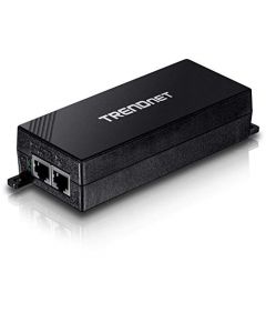 TRENDnet Gigabit Power Over Ethernet Plus Injector TPE-115GI Converts Non-Poe Gigabit to Poe+ or PoE Gigabit Supplies PoE (15.4W) or PoE+ (30W) Power Network Distances Up to 100 M (328 ft.),Black TPE-115GI