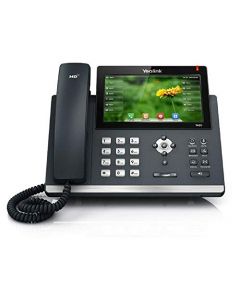 Yealink T48S IP Phone 16 Lines. 7-Inch Color Touch Screen Display. USB 2.0 Dual-Port Gigabit Ethernet 802.3af PoE Power Adapter Not Included (SIP-T48S). SIP-T48S