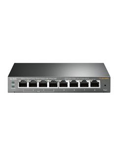 TP-Link 8 Port Gigabit PoE Switch | 4 PoE Port @55W | Easy Smart | Plug and Play | Lifetime Protection | Sturdy Metal w/ Shielded Ports | Support QoS Vlan IGMP and Link Aggregation (TL-SG108PE) TL-SG108PE