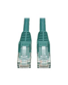 Tripp Lite Cat6 Gigabit Ethernet Snagless Molded Patch Cable 24 AWG 550MHz Premium UTP Green RJ45 M/M 4' (N201-004-GN) N201-004-GN