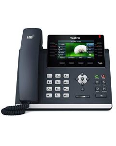 Yealink T46S IP Phone 16 Lines. 4.3-Inch Color LCD. Dual-Port Gigabit Ethernet 802.3af PoE Power Adapter Not Included (SIP-T46S) SIP-T46S