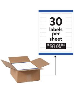 Avery Waterproof Address Labels with Sure Feed & TrueBlock 1" x 2-5/8" 15,000 White Labels (95520) AVE95520
