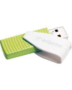 Verbatim 32GB Swivel USB Flash Drive Eucalyptus Green 32 GB Eucalyptus Green 1 Pack Capless, Swivel SNG SWIVEL CAPLESS 49815