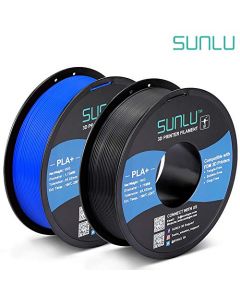 SUNLU PLA Plus 3D Filament 1.75mm for 3D Printer & 3D Pens 2KG (4.4LBS) PLA+ Filament Tolerance Accuracy +/- 0.02 mm Black+Blue SUNLU-PLA--3D-Filament-AU11