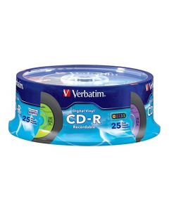 Verbatim CD-R 80min 52X with Digital Vinyl Surface - 25pk Spindle - 94488 94488
