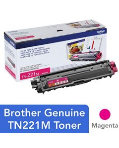 Brother TN-221M DCP-9015 9020 HL-3140 3150 3170 3180 MFC-9130 9140 9330 9340 Toner Cartridge (Magenta) in Retail Packaging TN221M