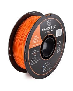 HATCHBOX PLA 3D Printer Filament Dimensional Accuracy +/- 0.03 mm 1 kg Spool 1.75 mm Orange 3D-PLA-1KG1.75-ORN