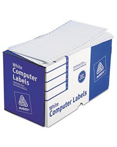 Avery 4076 Dot Matrix Printer Shipping Labels 1 Across 2 15/16 x 5 White (Box of 3000) AVE4076