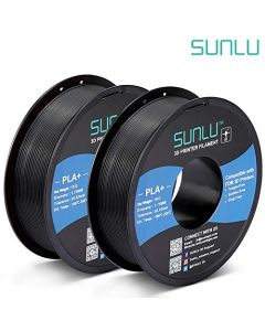 SUNLU PLA Plus 3D Filament 1.75mm for 3D Printer & 3D Pens 2KG (4.4LBS) PLA+ Filament Tolerance Accuracy +/- 0.02 mm Black+Black SUNLU-PLA--3D-Filament-AU08
