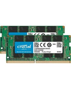 Crucial 32GB Kit (16GBx2) DDR4 2400 MT/s (PC4-19200) DR x8 SODIMM 260-Pin Memory - CT2K16G4SFD824A CT2K16G4SFD824A