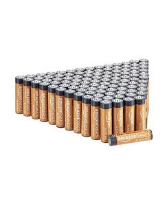 AmazonBasics AAA 1.5 Volt Performance Alkaline Batteries - Pack of 100 (Appearance may vary) LR03G07(100FFP)AB-US