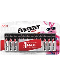 Energizer AA Batteries (24 Count) Double A Max Alkaline Battery H8-ZSHI-TBZG