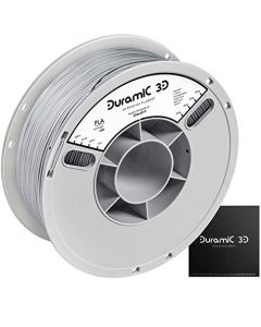 DURAMIC 3D Premium PLA Plus Printer Filament 1.75mm 3D Printing Filament with Build Surface 200 x 200mm 1kg Spool(2.2lbs) Dimensional Accuracy +/- 0.05 mm Grey PLA-PLUS-Grey