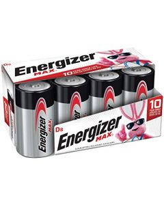 Energizer Max D Batteries Premium Alkaline D Cell Batteries (8 Battery Count) E95FP-8