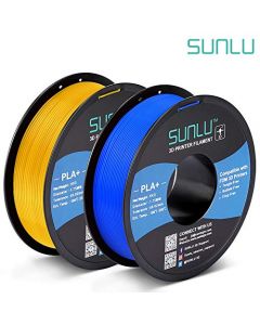 SUNLU PLA Plus 3D Filament 1.75mm for 3D Printer & 3D Pens 2KG (4.4LBS) PLA+ Filament Tolerance Accuracy +/- 0.02 mm Blue+PureYellow SUNLU-PLA--3D-Filament-AU14