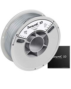 DURAMIC 3D PETG Printer Filament 1.75mm Grey 3D Printing Filament with Build Surface 7.87 x7.87in 1kg Spool(2.2lbs) Dimensional Accuracy +/- 0.05 mm PETG-Grey
