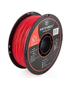 HATCHBOX ABS 3D Printer Filament Dimensional Accuracy +/- 0.03 mm 1 kg Spool 1.75 mm Red 3D-ABS-1KG1.75-RED