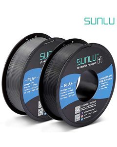 SUNLU PLA Plus 3D Filament 1.75mm for 3D Printer & 3D Pens 2KG (4.4LBS) PLA+ Filament Tolerance Accuracy +/- 0.02 mm Black+Grey SUNLU-PLA--3D-Filament-AU10