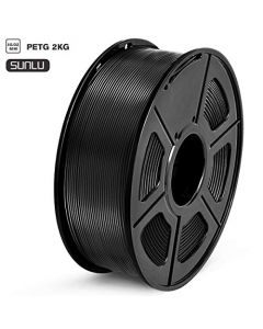 SUNLU PETG 3D Printer Filament PETG Filament 1.75mm Dimensional Accuracy +/- 0.02 mm 1 kg Spool PETG Black SL-TPU-1KG