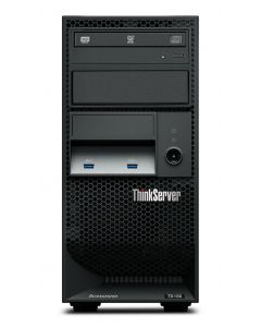 Lenovo ThinkServer TS150 70UB001XUX 4U Tower Server - 1 x Intel Core i3 (6th Gen) i3-6100T Dual-core (2 Core) 3.20 GHz - 8 GB Installed DDR4 SDRAM - Serial ATA/600 Controller - 0, 1, 5, 10 RAID Levels - 1 x 250 W