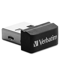 Verbatim 32GB Store n Stay Nano USB Flash Drive Black 32 GB Nano Black 1 Pack Capless STORE N STAY NANO SIZE 98130